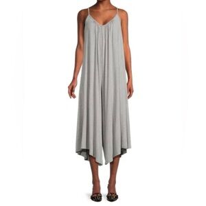 Hunter & Brown Gray Oversized Wide-leg Jumpsuit Size L